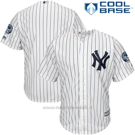 Maglia Baseball Uomo New York Yankees Andy Pettitte Majestic Bianco Cool Base